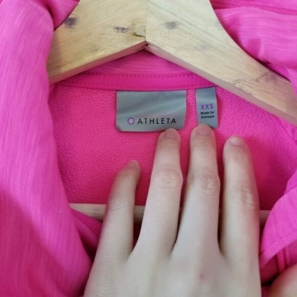 Athleta Rushcreek Quarter Zip Pullover Long Sleeve Workout Sweatshirt Size XXS - Picture 6 of 8